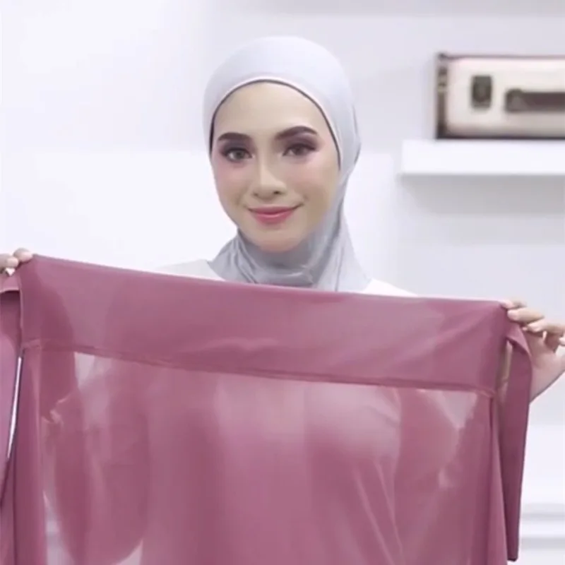 Новые женские удобные бандажные хиджабы длинная шаль мгновенная шифоновая