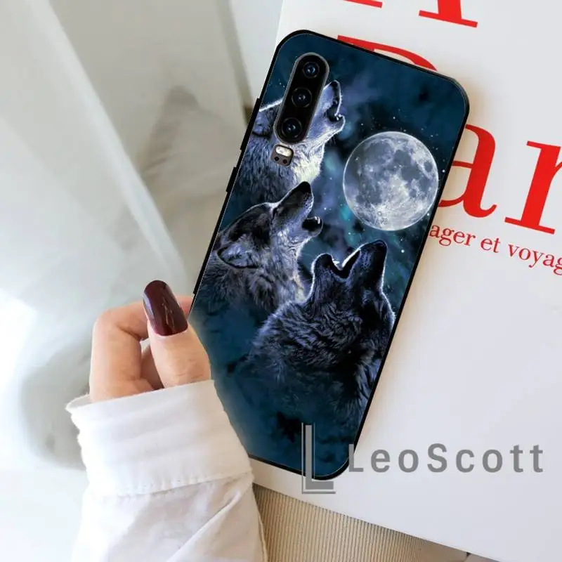 

cartoon Wolf brave Alpha Phone Case For Huawei honor Mate P 9 10 20 30 40 Pro 10i 7 8 a x Lite nova 5t