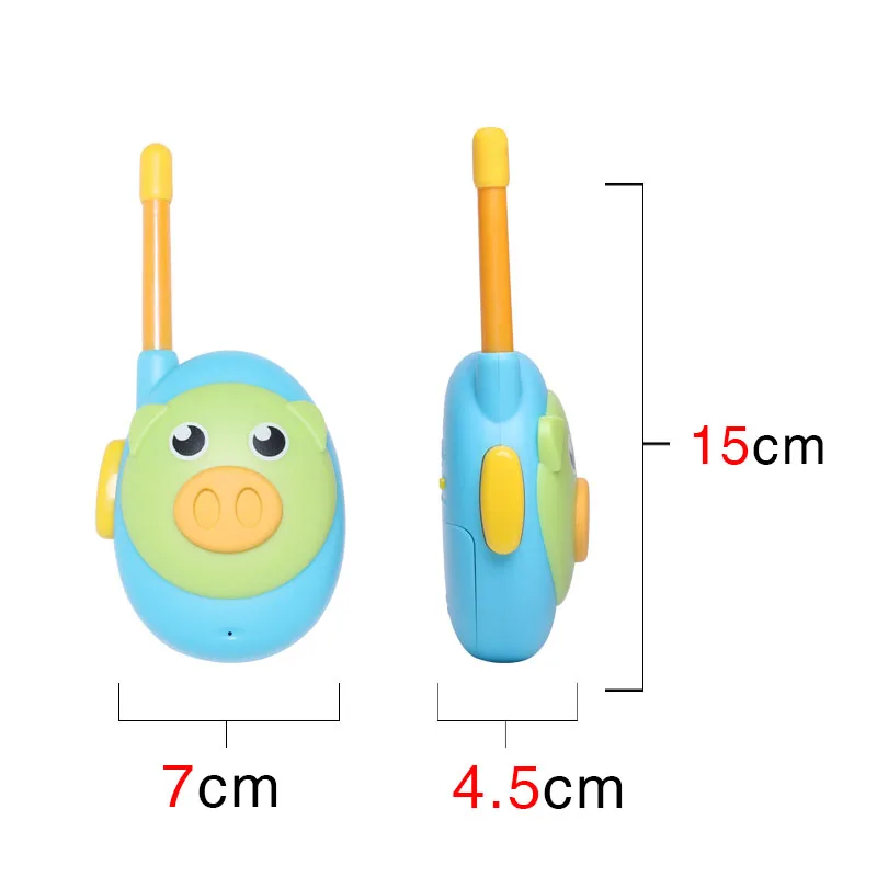 

2021 Hot Sale OPPXUN Walkie Talkie Kids 2Pcs Children 's Radio Cartoon Cute 1 Channel Two Color Birthday Christmas Gift Toy
