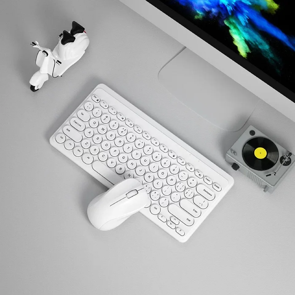 

Quiet Mini Keyboard and Wireless Mouse, Portable, Office, for Laptop, Macbook, Xiaomi, New