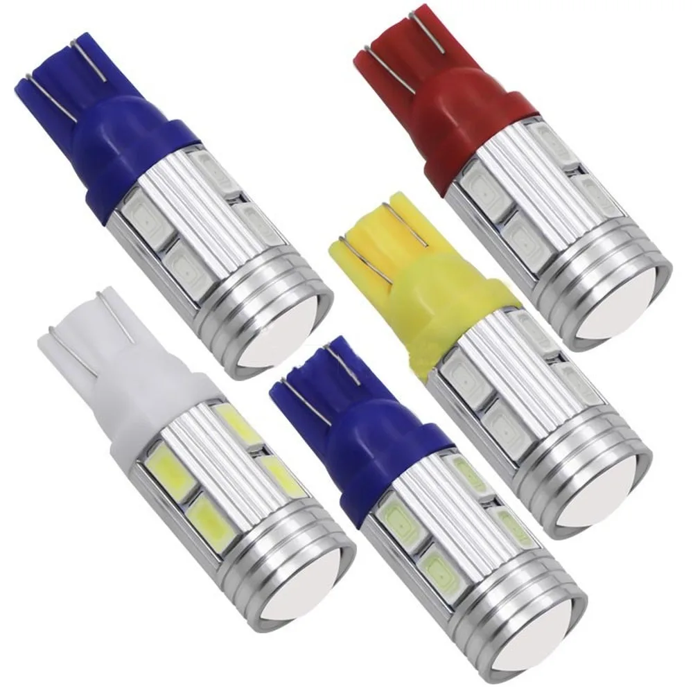 1 шт. светодиодная лампочка в автомобиль T10 5630 10SMD Ширина линзы лампа светильник