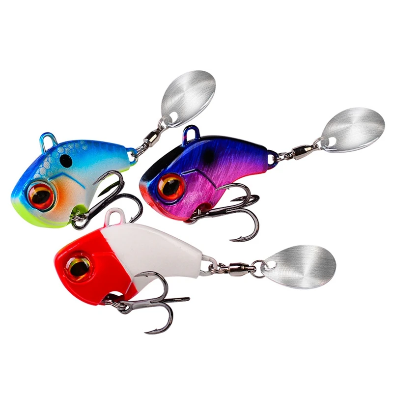 

Long Distance Mini Casting Lure With Metal Sequins Submerged Rotating Vibrating Sequins Bionic Bait Mimic Fishing Lures