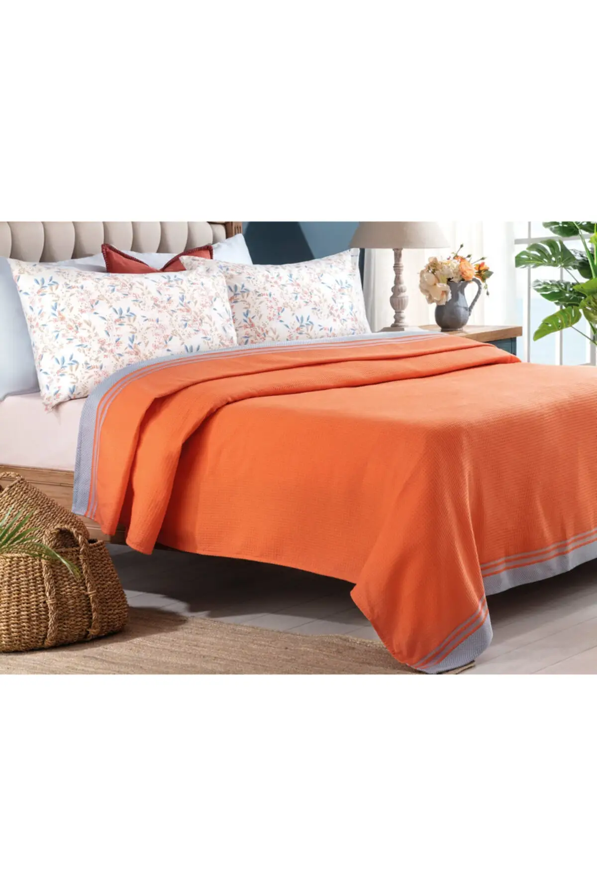 

Сумка-Пике ARIA Double Персонализированная, оранжевая/синяя, один размер 200x220, без рукавов