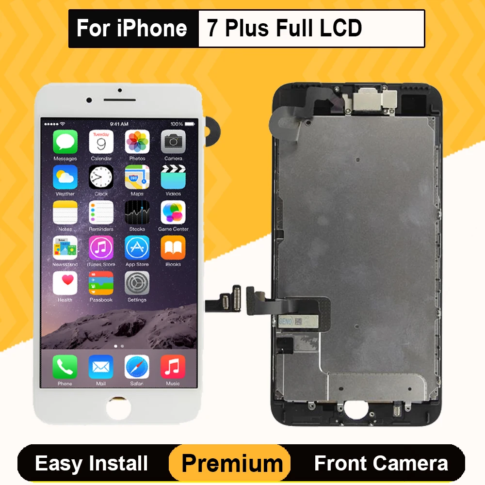ЖК дисплей в сборе для iPhone 7 Plus экран дигитайзер сенсорного экрана запасная
