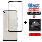 2 в 1 камера + закаленное стекло для Google Pixel 4A, защита экрана, взрывозащищенное стекло для Google Pixel 4A, защитное стекло