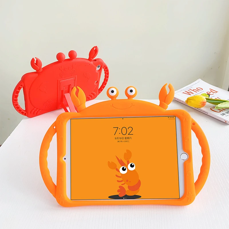 

Cute Cartoon Kids Cover for IPad 9.7 2017 2020 Mini Case for ipad10.2 Pro 10.5Tablet Soft Silicon Stand Funda Case for Air1 2 3