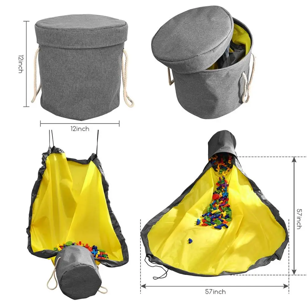 Корзина для хранения игрушек большой игровой коврик контейнер чистки