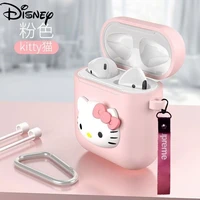 hello kitty headphone cover is suitable for airpods1 2 protective cover silicone cute three dimensional protective cover