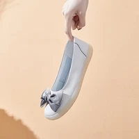 womens spring leather shoesoxfords for leather loafers shallowcasualcomfortclassicmedicalharajukubowknot pumps flat shoe