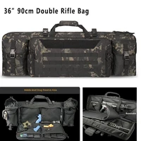 tactical 36 inch 90cm double rifle bag molle gun case for m4 ak47 rifle backpack airsoft shotgun carry bag hunting accessories