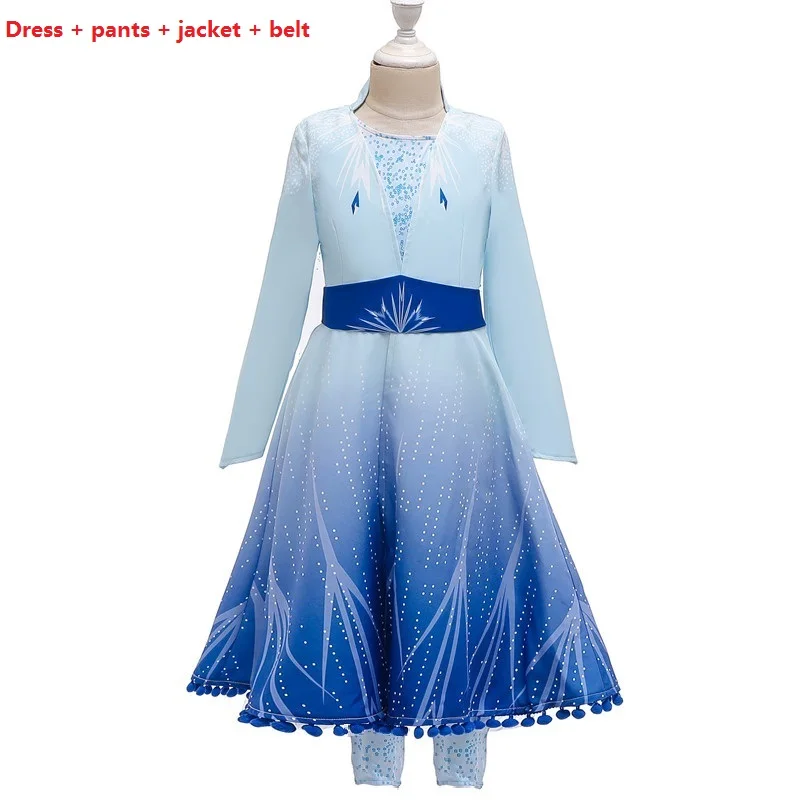 Vestidos infants платья для девочек детские костюмы на Год рождественское платье для вечеринок милые платья в стиле принцессы Эльзы Анны маскарадный костюм
