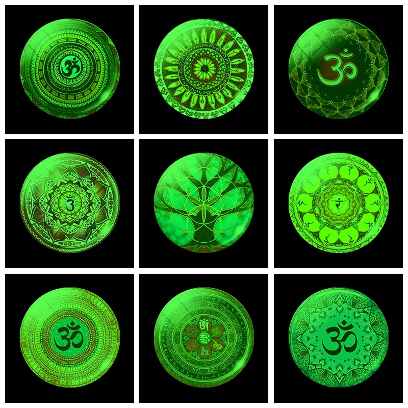 Светящийся магнит на холодильник медитация буддист для духовной йоги|Магниты