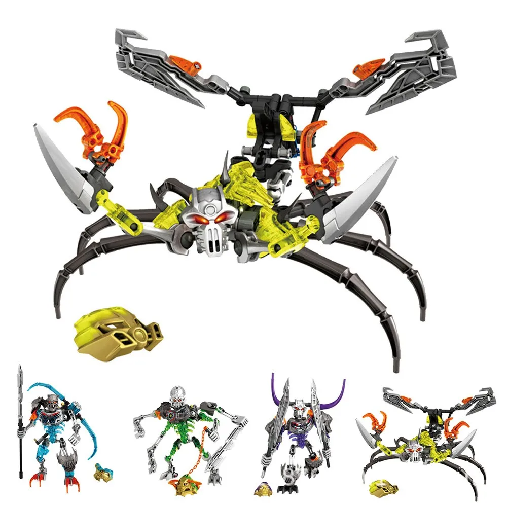 

710-4 Bionicle Warrior Bionicle Skull Scorpio Building Block Model Toys Compatible With Lepining 70794 Kids Best Gifts