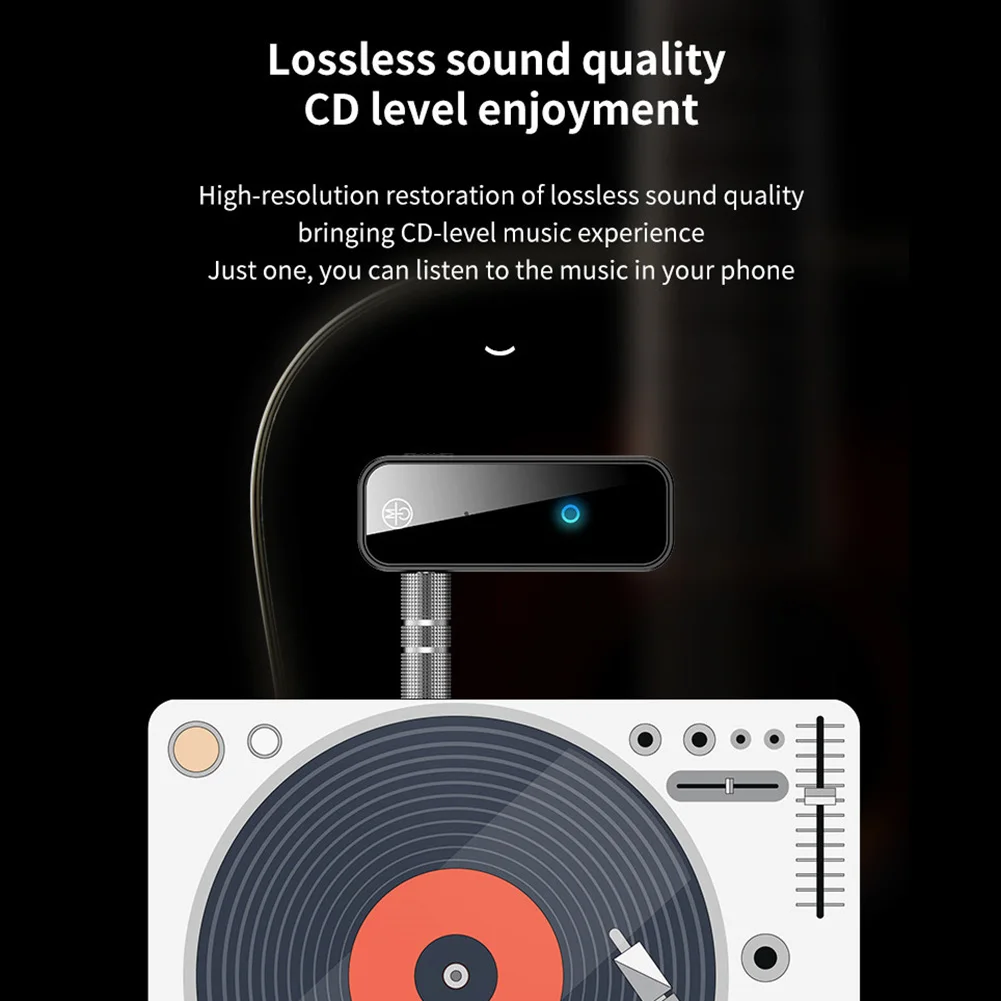 3.5mm AUX Wireless Music Dongle Adapter 3.5MM Interface 2 in 1 BT5.0 Audio Transmitter Receiver Portable | Электроника
