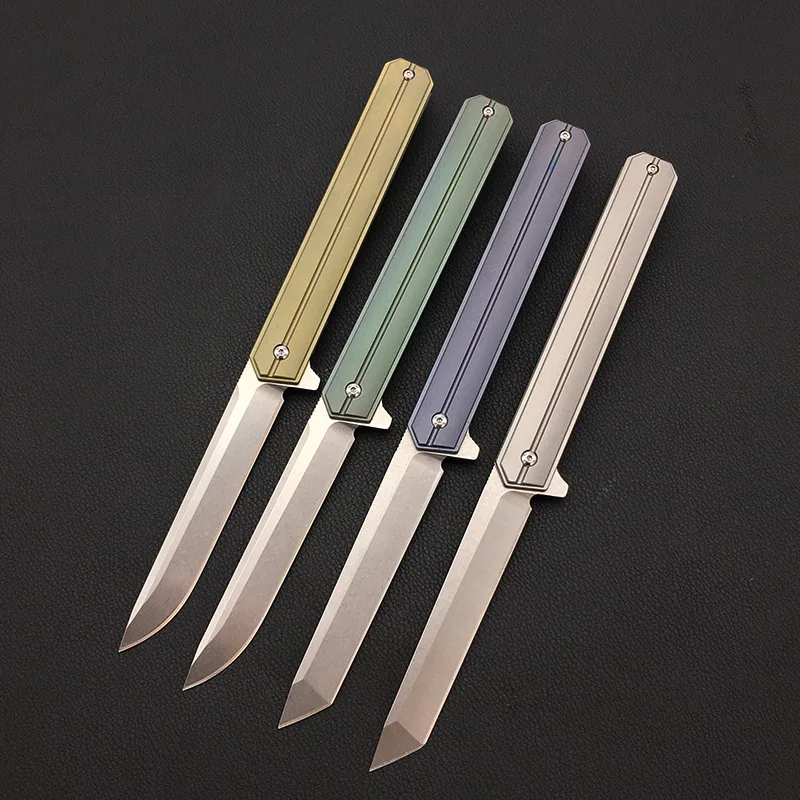 Складной тактический нож с титановой ручкой D2 высокопрочные складные ножи для