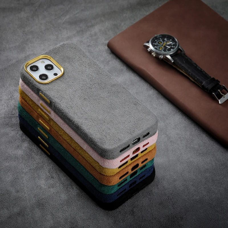 

Full lens protection phone case for Iphone 11 12 13 Mini Pro Max luxury business simple super sports car interior artificial lea