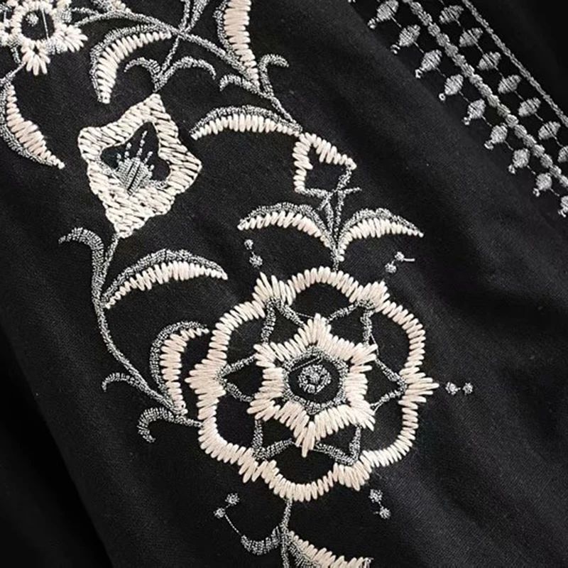 Женские 2019 мода длинный в этническом стиле рукав фонарик верхняя одежда