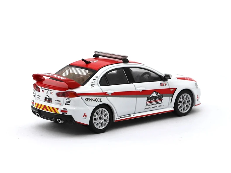 Tarmac работает 1: 64 Mitsubishi Lancer Evolution X пиковая безопасность автомобиля литой модельный автомобиль