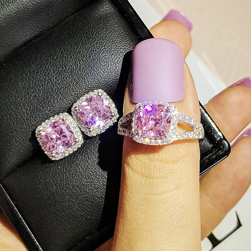 Набор ювелирных изделий из серебра 925 пробы 2 шт. в упаковке круглые серьги