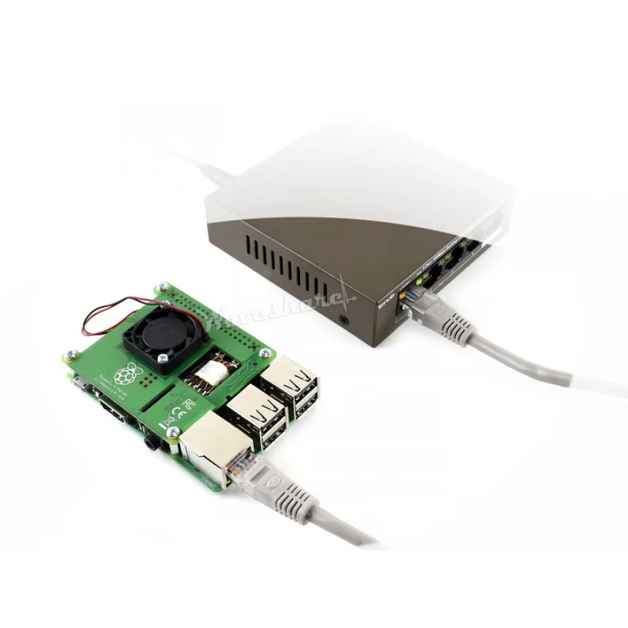 Питание через Ethernet HAT для Raspberry Pi 3 Model B + 802.3af PoE сети питания источник оборудования