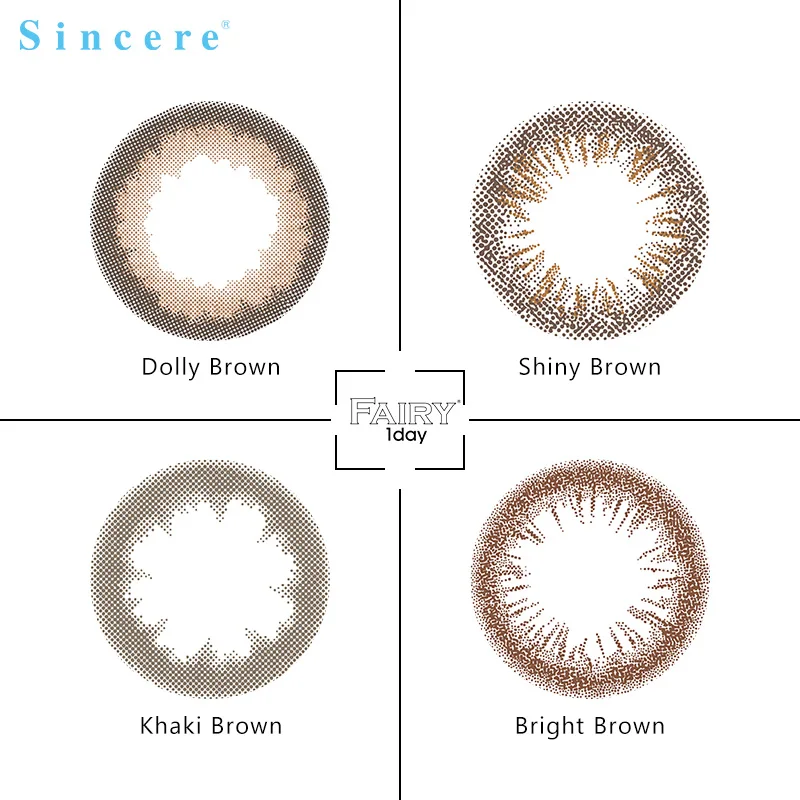 

Sincere vision Brand 6 lenses Colored Contacts Contact Lenses 0-900 degree diopter for eyes 6pcs/box Day throw Contact lenses