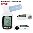 SP70B цифровой спирометр для домашнего использования, дыхательное устройство для легких, PEF FEV FV1 FEF, диагностическое устройство, мундштуки с программным обеспечением