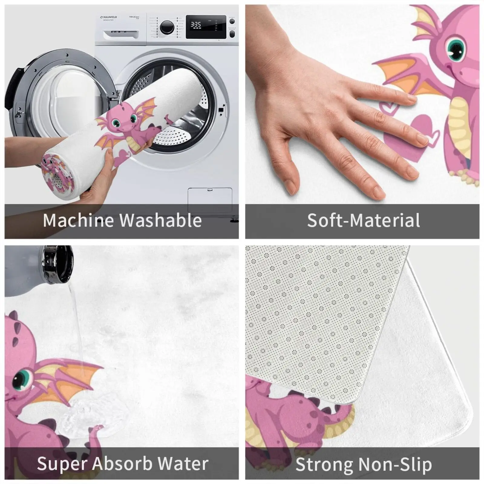 Милый ковер с драконом любовь милый животный Дракон дракон я люблю тебя мама | Дом