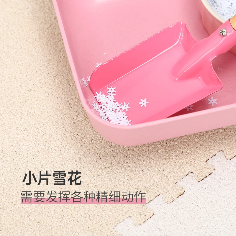 Монтессори раннее образование детей снег shoveling hands toys ежедневной координации рук