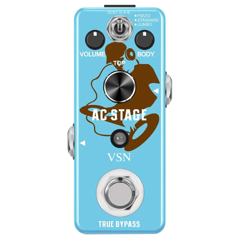 Акустическая педаль VSN с эффектами для гитары электрических аналоговых