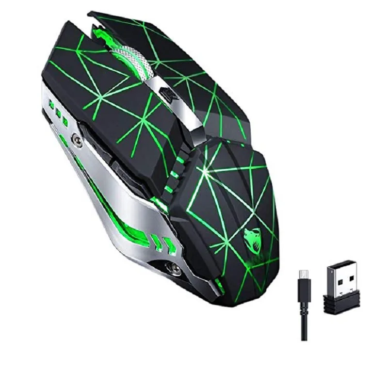 USB Wireless Mouse Charging Silent Mouse Touch Wheel Gaming Mouse For T-Wolf Q15 Four-Color Computer Peripheral Office Mouse