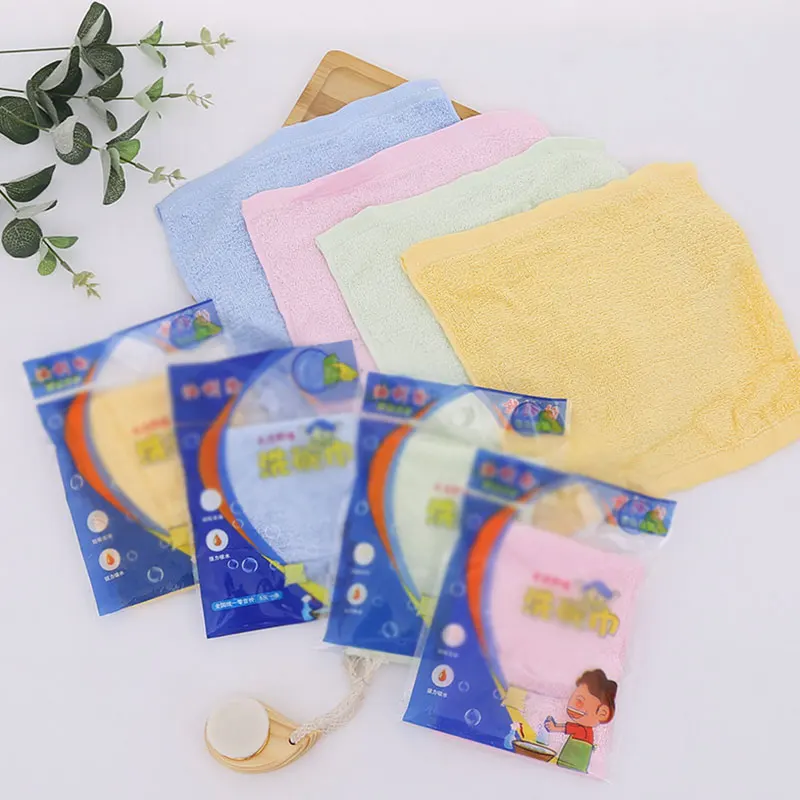 

Cleaning Cloth Efficient Scouring Pad Thickened Dish Towel Non-stick Oil Anti-Grease Wiping Rags Dish Cloth Kitchen Accessory