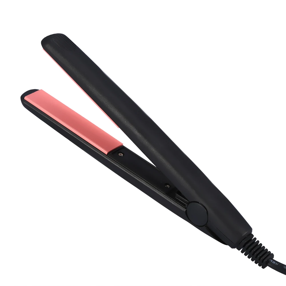 

Portable Electronic Hair Straightener Plastic Handle Splint Insulating Heat Travel Ceramic Hair Straightener Hairstyling Tool