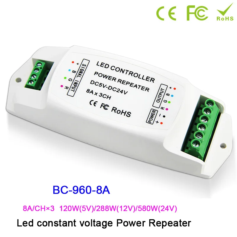 DC5V 24V led Power ampillar 5A * 3CH/8A 3CH/10A 1CH ретранслятор данных/led RGB/mono усилитель мощности для