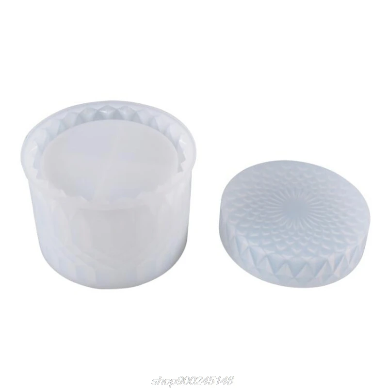 

1 Set Round Storage Box Casting Silicone Mould DIY Crafts Container Case Jewelry Decorations Crystal Epoxy M11 21 Dropship