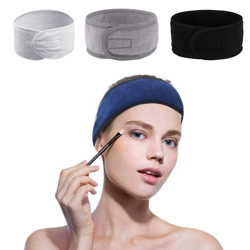 

5Pcs Women Facial Spa Headband Washing Makeup Cosmetic Shower Bath Wrap Hairband Terry Cloth Towel Yoga Sports Head Wrap