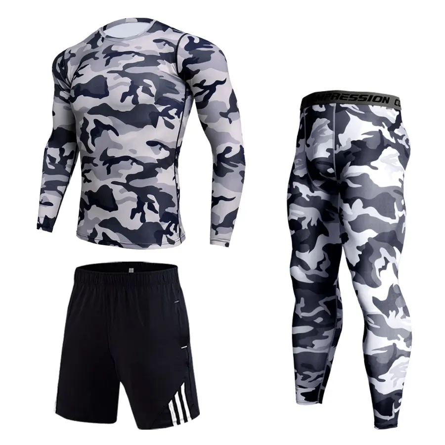 

8 Colors Brand Camo Compression Pants Men Sport Wear Jogging Pants Men Sporting Leggings Training Pants Gym Man Running Sets
