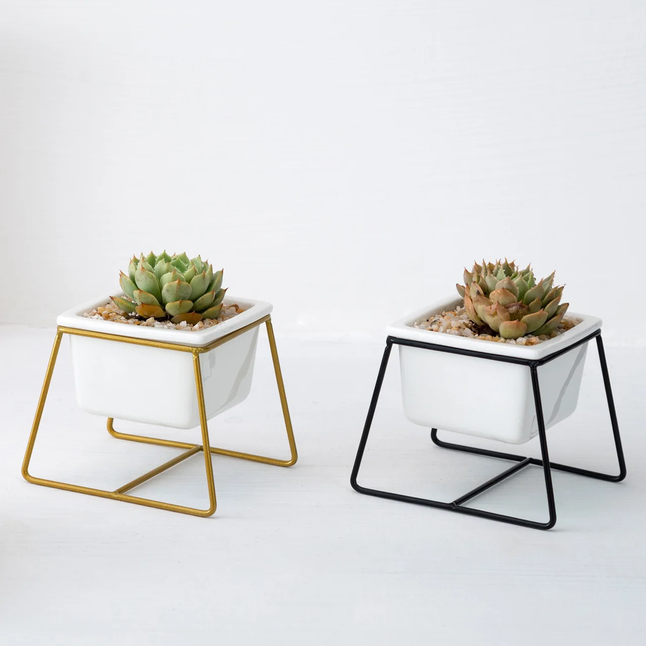 Скандинавский цветочный горшок керамическая квадратная трапециевидная