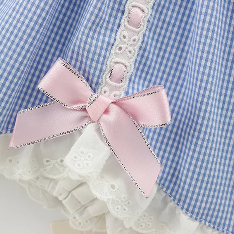 

Toddler Girls Plaid Bodysuit Rompers Newborn Spring Summer Girl New Lovely Princess Style Long Sleeve Jumpsuits Cotton Clothing