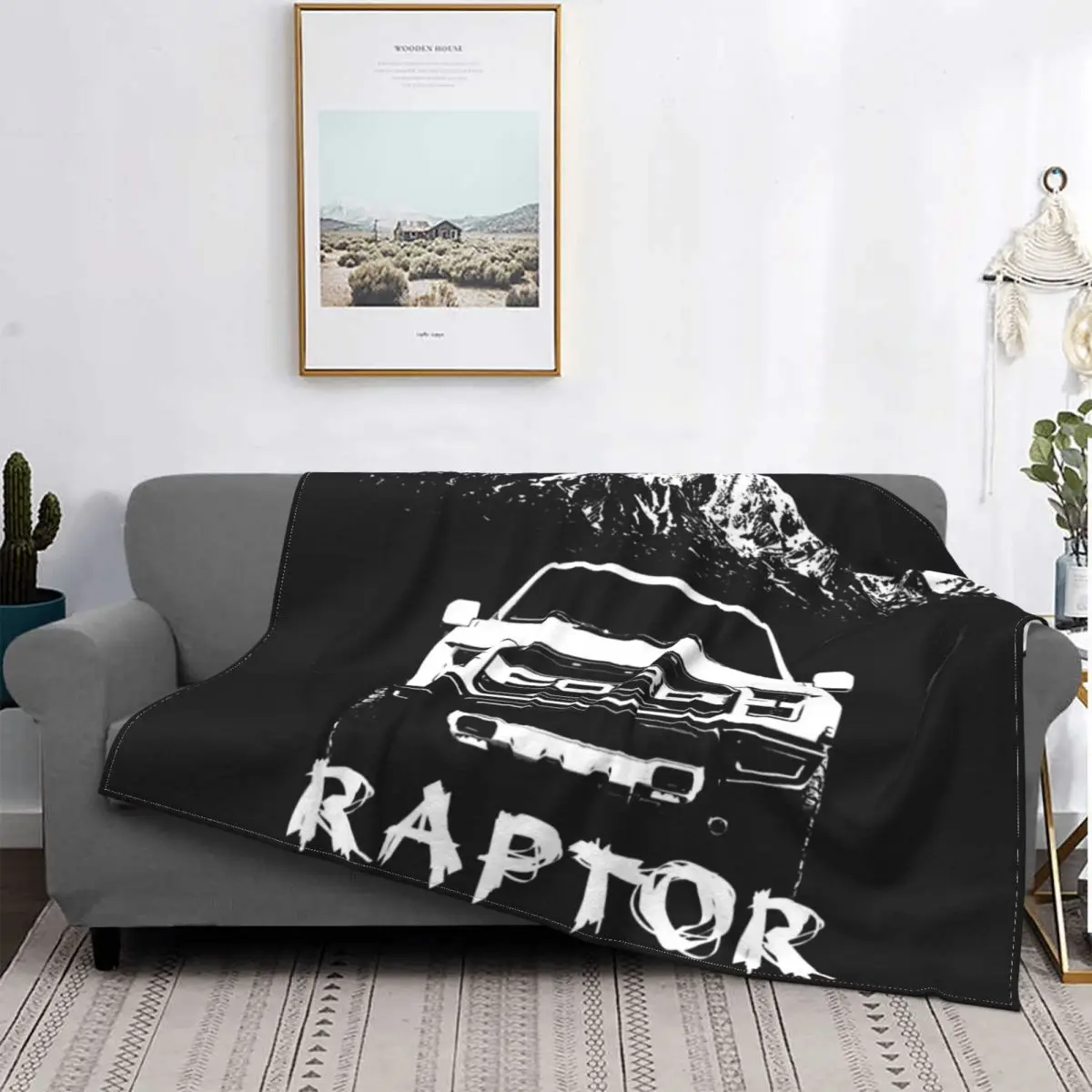 

Ford F 150 Raptor-colcha a cuadros para cama, funda de sofra, manta de verano, ropa de cama de algodón