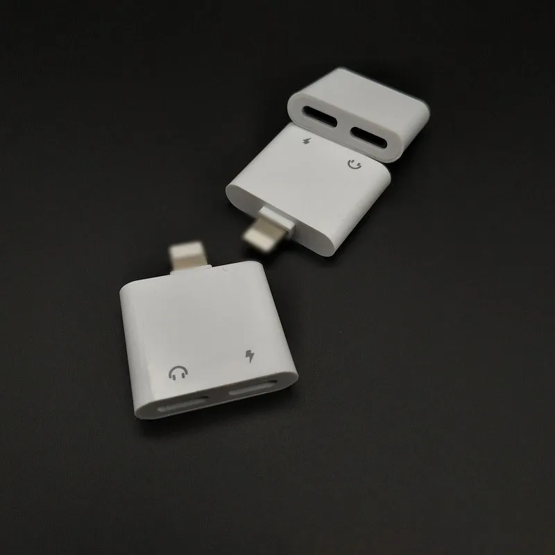 Два порта в кабель наушники зарядное устройство адаптер для IPhone XS Max X 10 XR 7 8 Plus