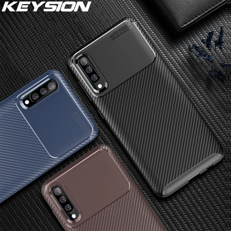 keysion case for samsung a70 a50 a30 a20 a10 a40 10s 20s carbon fiber silicon phone cover for samsung galaxy s10 note 10 plus s9 free global shipping