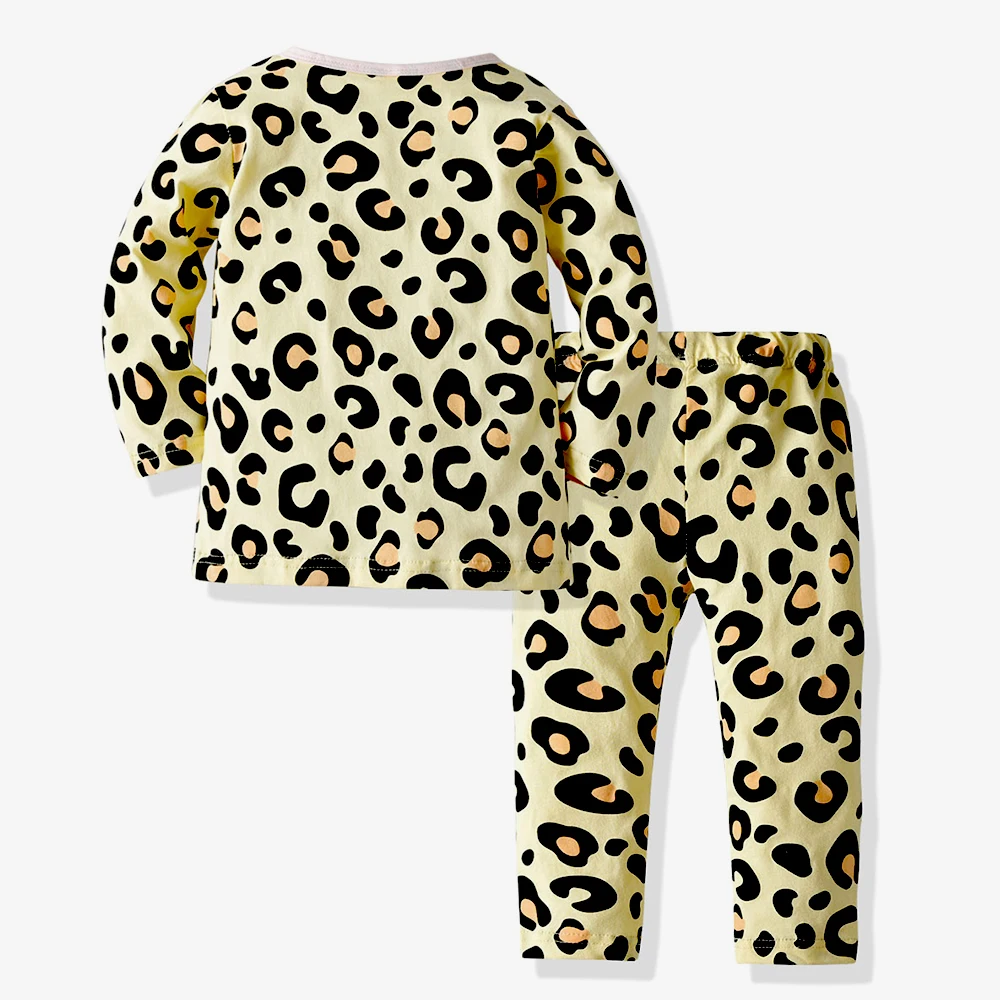 Tem Doger/весенне-осенние комплекты одежды для девочек одежда сна желтая весенняя с