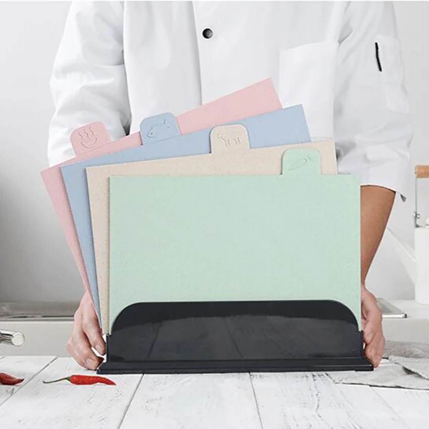 1 Набор Кухонные Разделочные Блоки Из пшеничной соломы ПП пластиковая