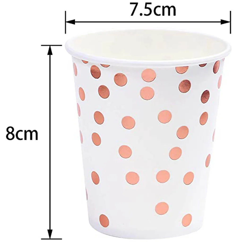 100 шт. точка печати бумажный стаканчик одноразовые чашки напитка сока