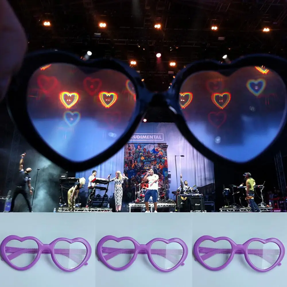 1 шт. Фестиваль новинок 3D Raves призмы лазерные очки свет ABS / жесткий ПК пластиковая