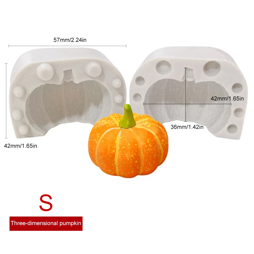 

3D Halloween Pumpkin Silicone Fondant Cake Mold DIY Novel Diverse Styles