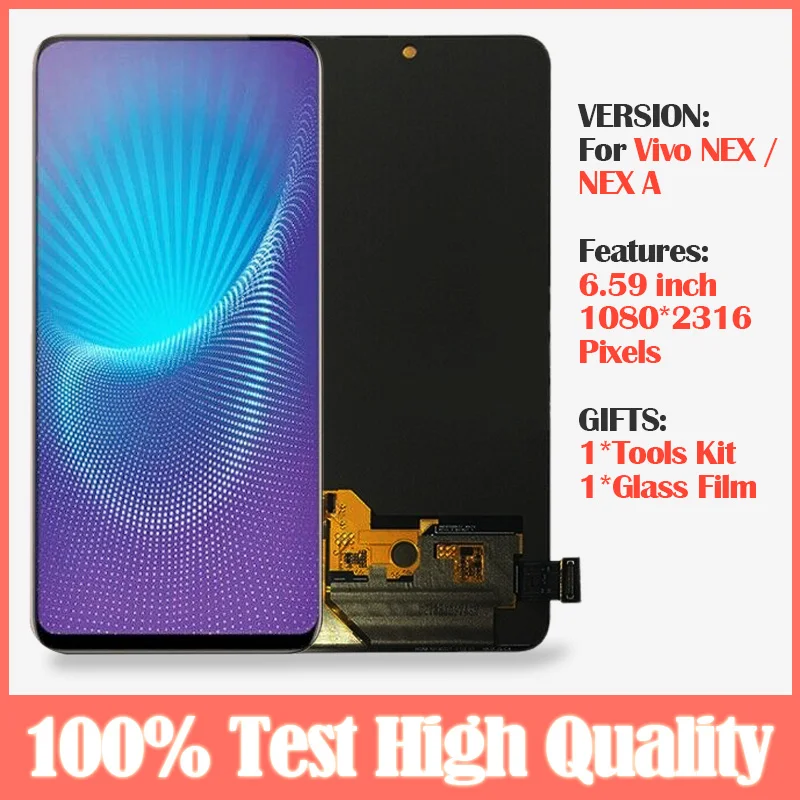 6 59 &quotЖК-дисплей для Vivo NEX/NEX A ЖК-экран с дисплеем NEX сенсорный экран дигитайзер