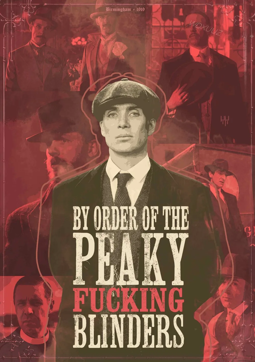 Популярный британский Бандитский Гангстер сериал Peaky Blinders семейная декоративная живопись постер настенное искусство без рамки o872