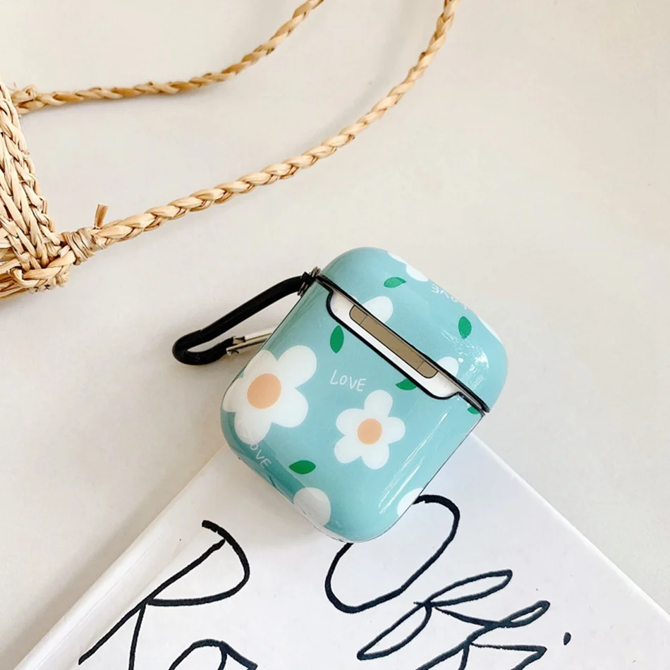 Беспроводной чехол для наушников для Airpods, чехол, Роскошный милый цветок, чехол для наушников для Apple Air Pods 2, чехол, защита, аксессуары для кожи