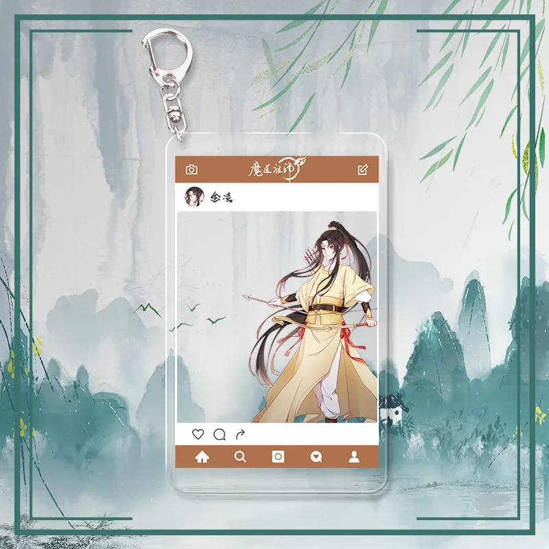 6 Аниме брелок Grandmaster of Demonic Cultivation Tian Guan Ci Fu FATE My Hero Academy mo dao zu shi мультфильм акриловый брелок - Цвет: 6